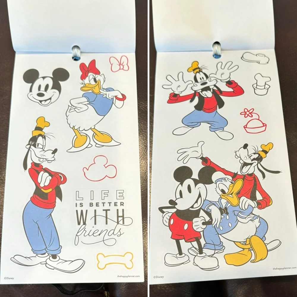 Disney © Value Pack Stickers LARGE MICKEY MOUSE AND MINNIE MOUSE
